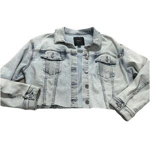 Skinnygirl Cropped Denim Jacket Ashton L - Stretchy‎ & Comfortable